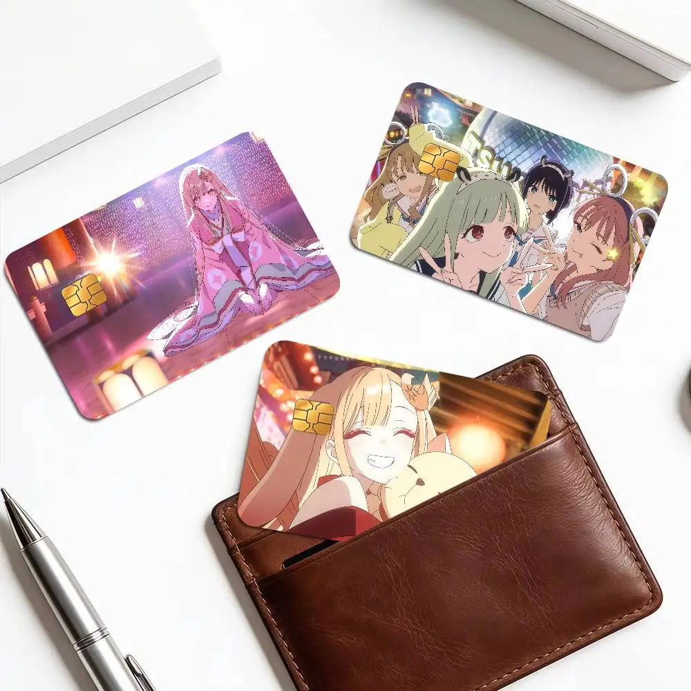 Cosmic Princess Kaguya JAPAN  Cartoon Credit Card Skin Stickers For Bank Card Bus Metro Card Sticker Waterproof Women Gift