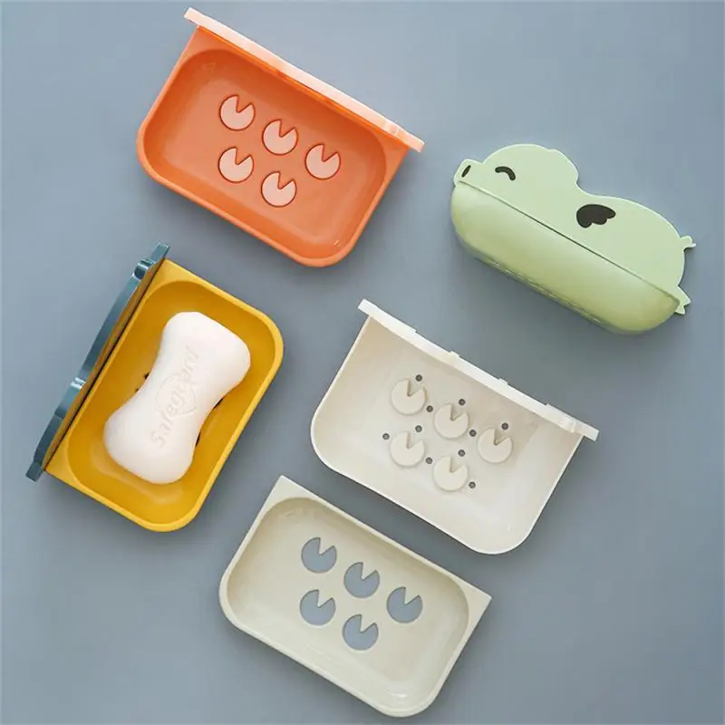 Perforation-free Soap Box Wall-mounted Soap Rack Box Household Storage Box Multi-layer Soap Box Multi-functional And Convenient