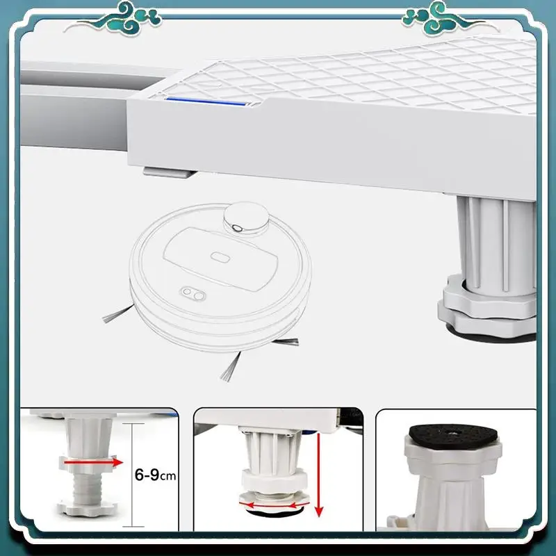 

Premium Washing Machine Stand, Washing Machine Dryer Fridge Pedestal, Adjustable Length,Load 300Kg Anti Vibration Anti Noise