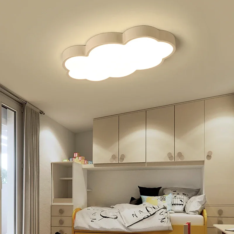 

Clouds Modern Led Ceiling Lights For Bedroom Study Room Children Kids Rom Home Deco White/Pink/Blue Lamp