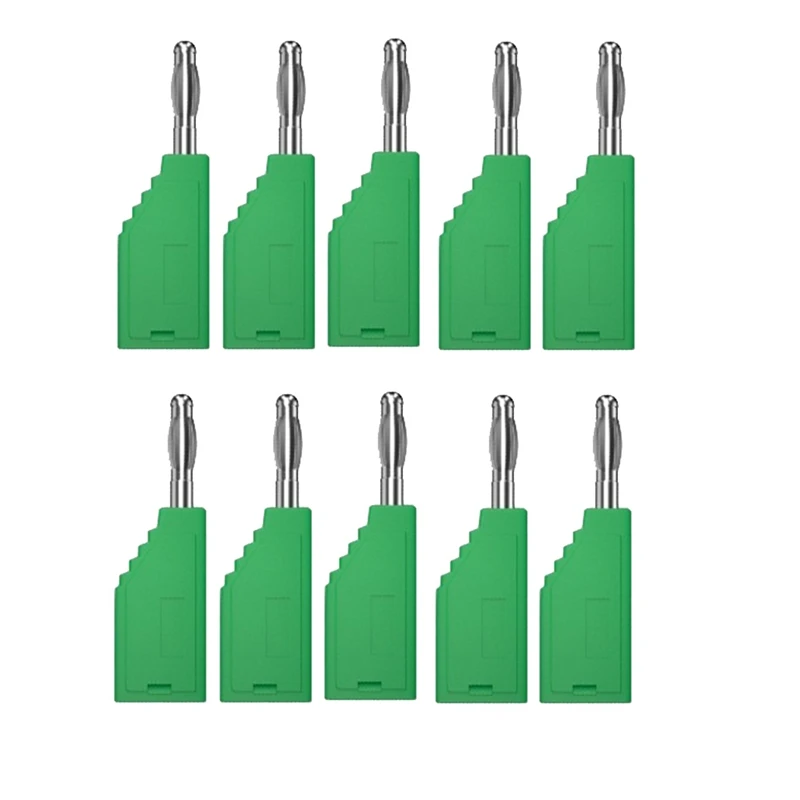 10Pcs/Set Connector Plug J.10054 4Mm Stackable Plug Banana Plug Face Connector Wire Multi-Function Plugs