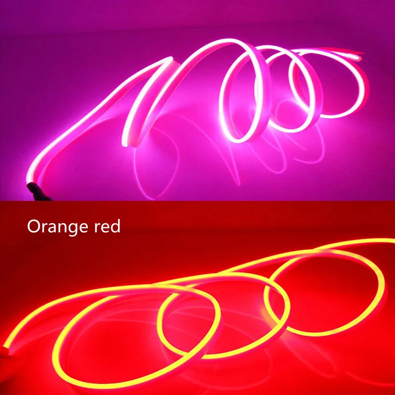 سيارة الداخلية مصابيح الزخرفية شرائط جو مصباح الباردة ضوء الزخرفية لوحة القيادة وحدة التحكم السيارات LED أضواء المحيطة 1 متر/3 متر/5 متر #3