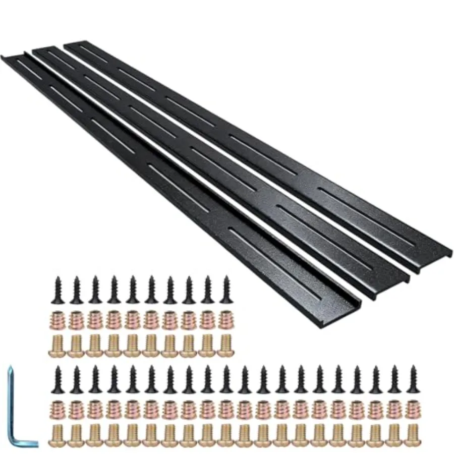 

C Channel Steel Support Metal Support Bracg Hidden C Bracket for Table Top Live Edge Slab Woodworkg Black Coat Fish 6 Holes