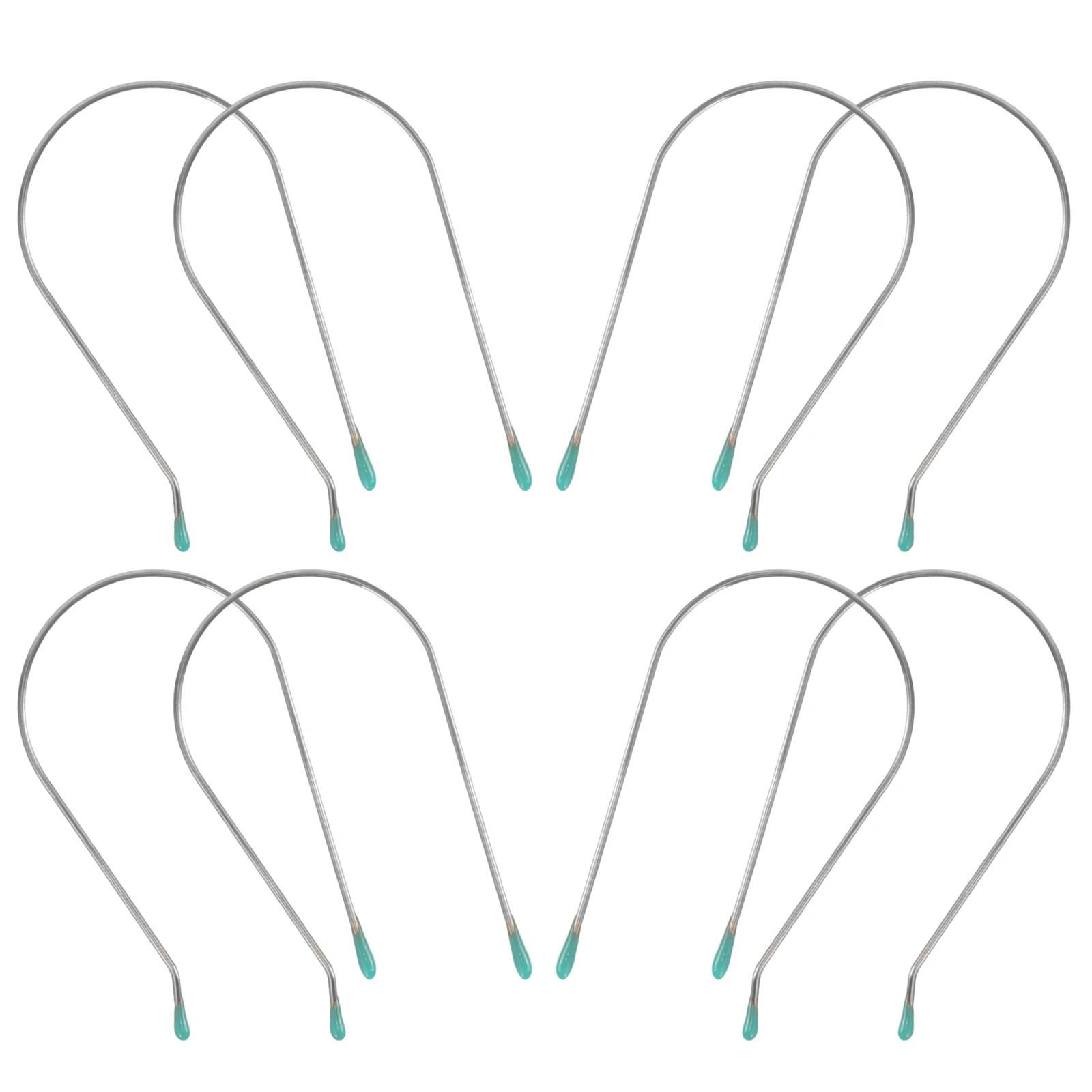 

8 шт., зажимы для завивки с электрическим подогревом, U-образные зажимы для завивки волос из нержавеющей стали 304, фиксирующие зажимы для домашней химической завивки, горячий валик