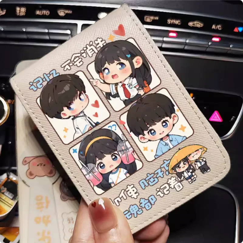 Lovely Runner Anime  Wallet Fold Bag Multi Card Coin Pocket Photoes Holder Fashion Kids Wallets Gift