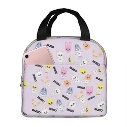 STRAY Cute KIDS Insulated Lunch Bag Large Straykids SKZ Kpop Idol Torba termiczna wielokrotnego użytku Tote Lunch Box Beach Outdoor Food Handbag