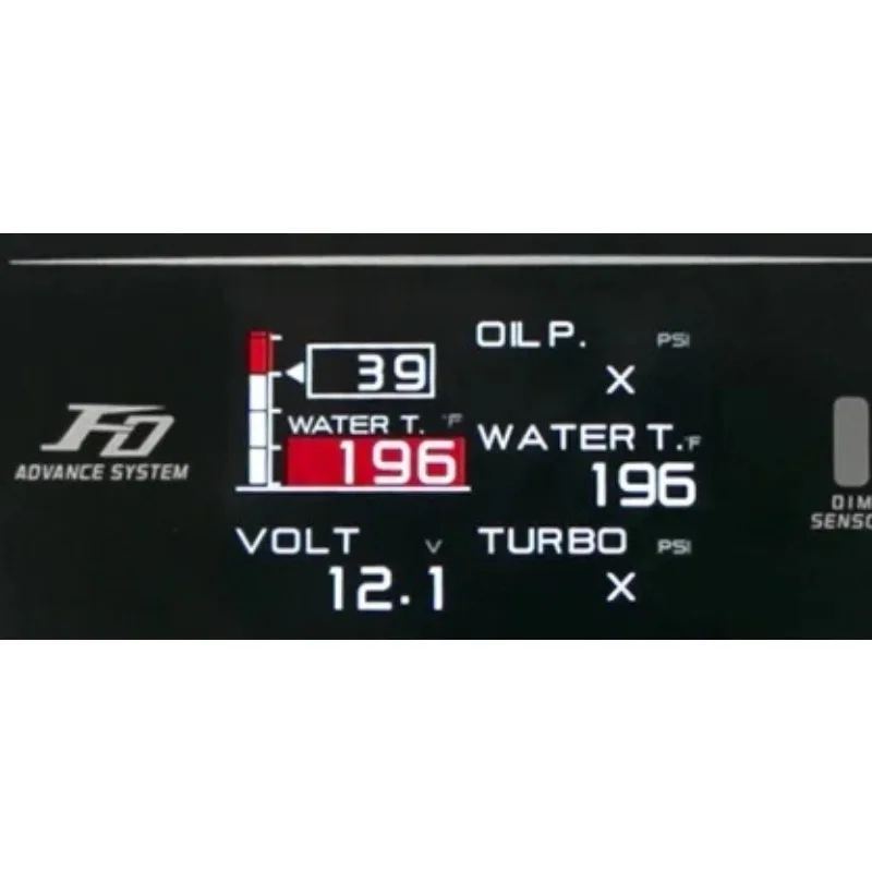 New defi fd multifunctional obd gauge - turbo rpm, oil temperature, oil pressure, water temperature, vacuum gauge - zd 10-in-1