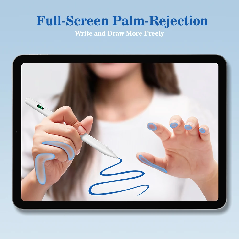 For Apple Pencil 2 1 LCD Power Display Palm Rejection iPad Pencil For iPad 2023 - 2018 Pro 11 12.9 Air 3 4 5 Mini for Apple Pen