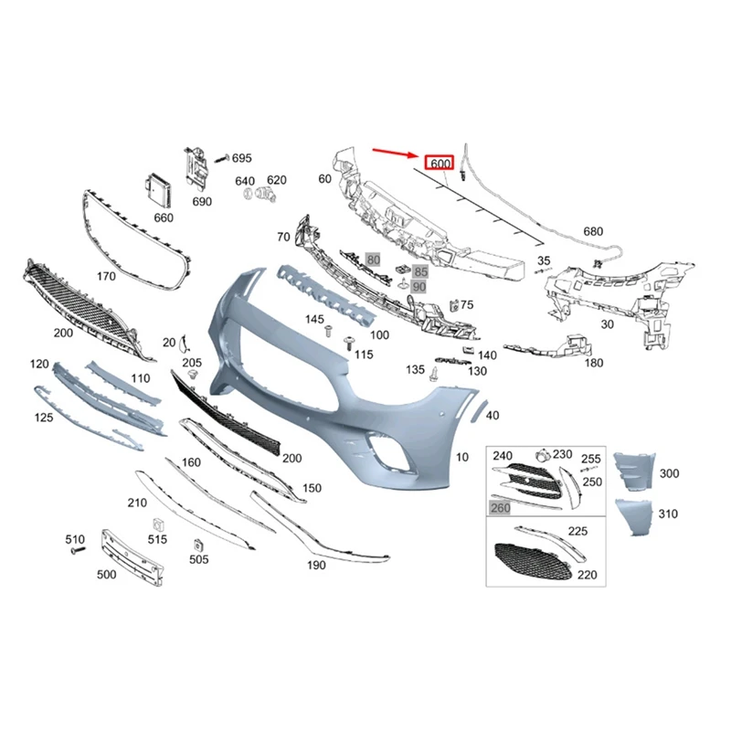 Arnés de Sensor de estacionamiento de parachoques delantero de coche, componente de cableado A2135405403 para mercedes-benz Clase E W213 W238 2014-2021