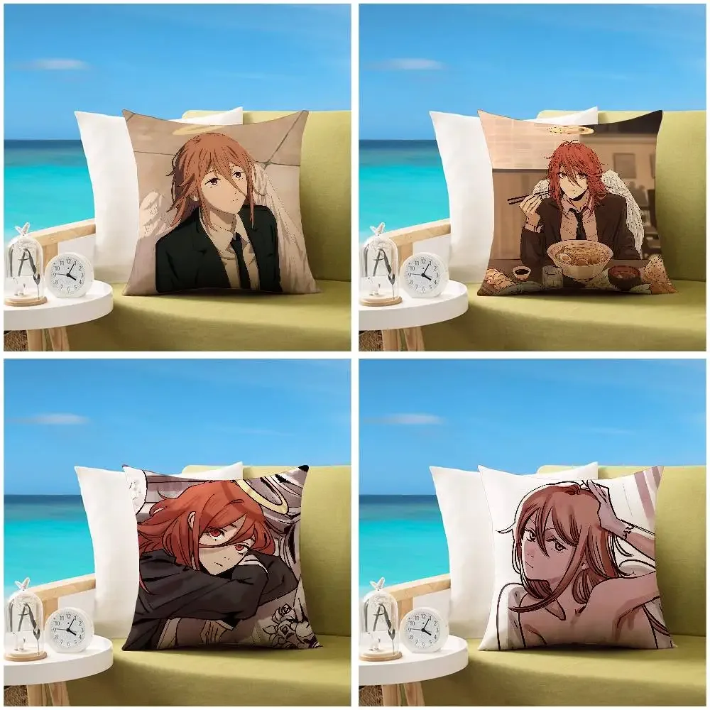 Cute-A-angel DevilS Kawaii Pillow Case Sofa And Living Room Decorative Cushion Covers Dust-proof And Mite-proof Invisible Zipper