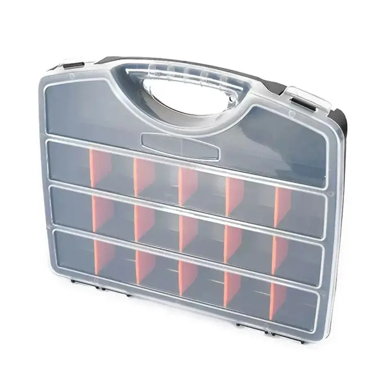 AT29-Versatile Plastic Tool Organizer Box For Electronic Parts And Hardware - Easy Carry Design