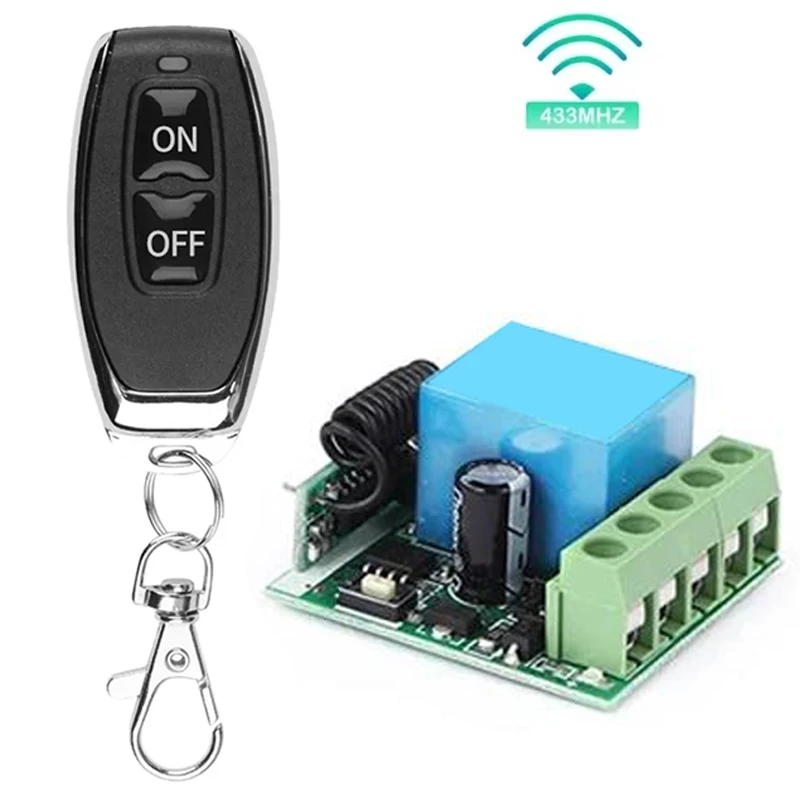10A Wireless Switch Receiver Remote Control Wireless Switch For Home Office School Travel Supplies Switch DC 12V For Gate LED