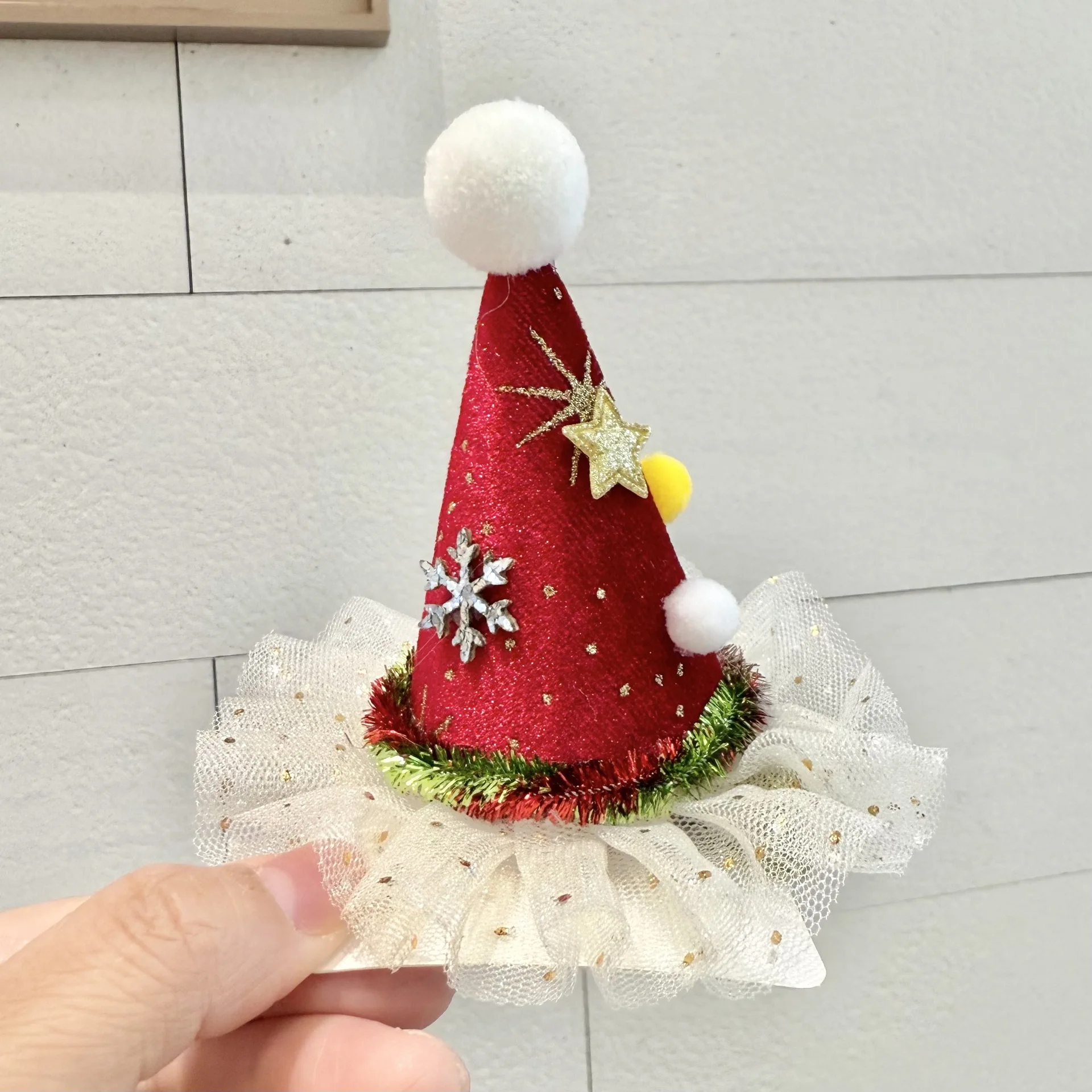 Meistverkaufte Weihnachts-Haarnadel, Hut-Accessoire, Clip, Kopfbedeckung, Samt, Weihnachten, trendiges, süßes Dekorationsartikel