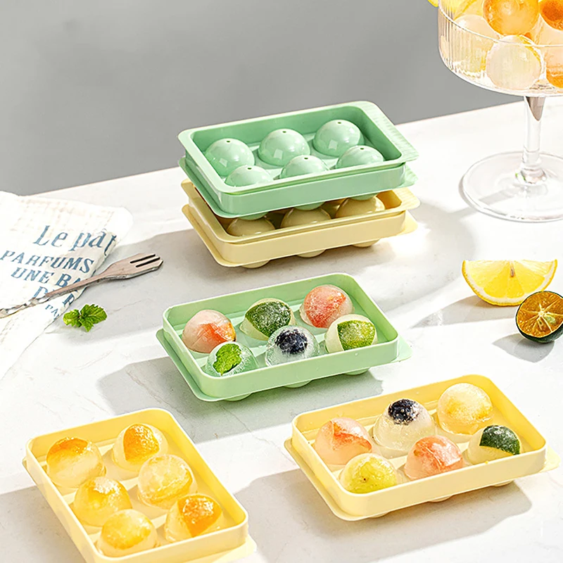 6 アイスボルホッケー PP 型冷凍ウイスキーボールアイスキャンデーアイスキューブトレイボックスロリポップ作りギフトキッチンツールアクセサリー