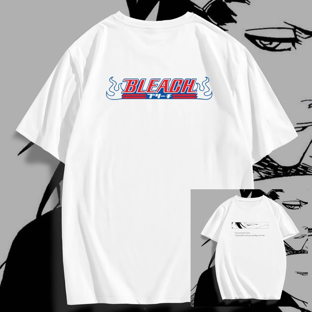 

BLEACH 72 Oversized Anime T-Shirt 100% Cotton Graphic Tee Men Women Kids Summer Streetwear Top