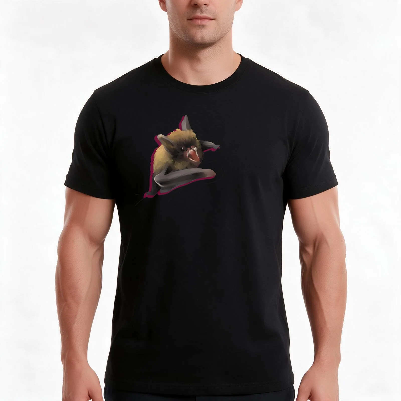 Little Friend goes screech T-Shirt, Summer Casual Cotton Tee, Oversized Streetwear Tops, Vintage Graphic Print, Unisex Men Women