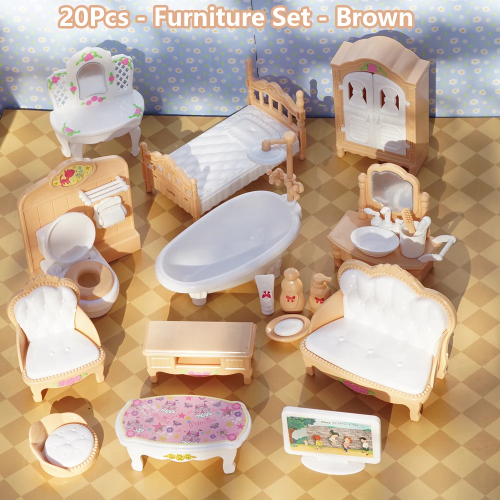 1:12 Puppenhaus Eiswagen Babybett Simulation Miniatur Szene Display Dessert Auto Etagenbett Badezimmer Küche Spielzeug für Mädchen – Detail 10