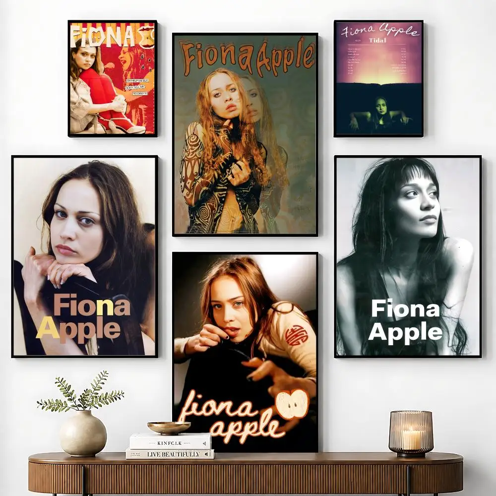F-Fiona A-Apple Poster Perfect Sticker Self Adhesive for Office Home Theater Wall Art Decor Fancy Gift