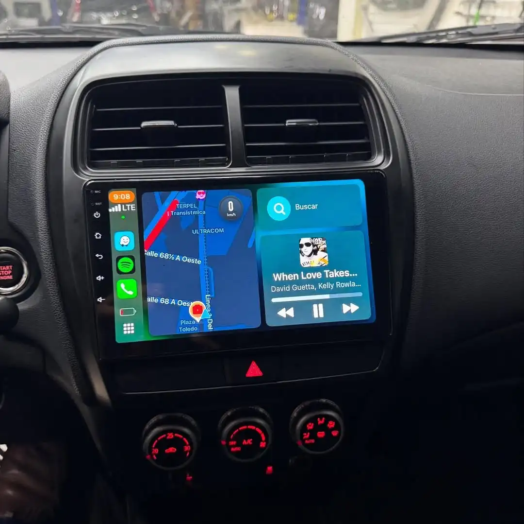 9‘’ QLED Android 14 8G Ram 128GB Car GPS Navi Music Video Multimedia Player For Mitsubishi ASX 2016 - 2022 Auto Stereo Head Unit