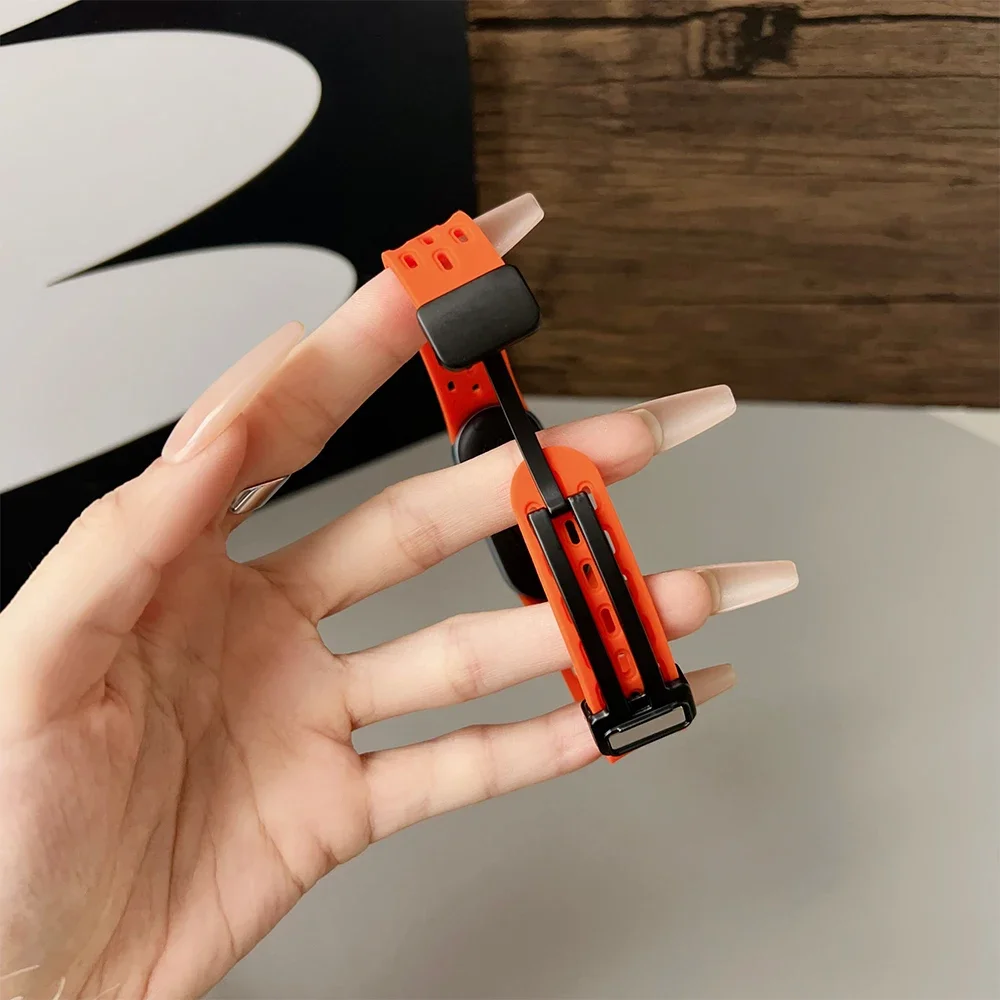 Weiches Silikonarmband für Xiaomi Mi Band 9/8, Correa-Armband, Handgelenk, Mi Band 8, Sport, wasserdichtes Ersatzarmband für Xiaomi Band 9 – Detail 8