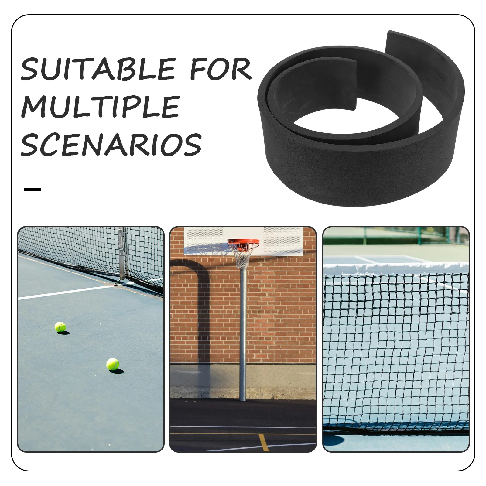 شريط ممسحة بديل شفرة مطاطية عالية المرونة لتنظيف أرضية المحكمة والتنس وكرة السلة والأسطح الخرسانية ممسحة الأرضية