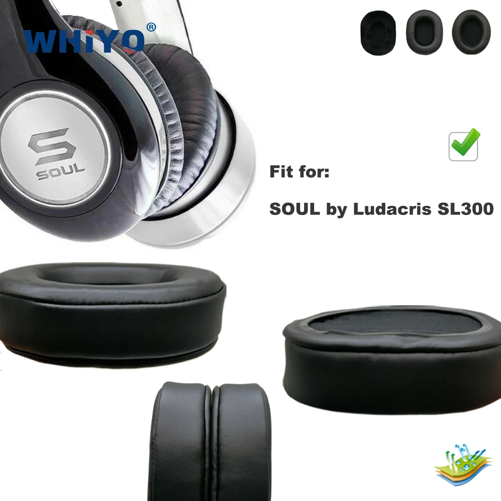 

New Upgrade Replacement Ear Pads for SOUL by Ludacris SL300 Headset Parts Leather Cushion Velvet Earmuff Earphone Sleeve