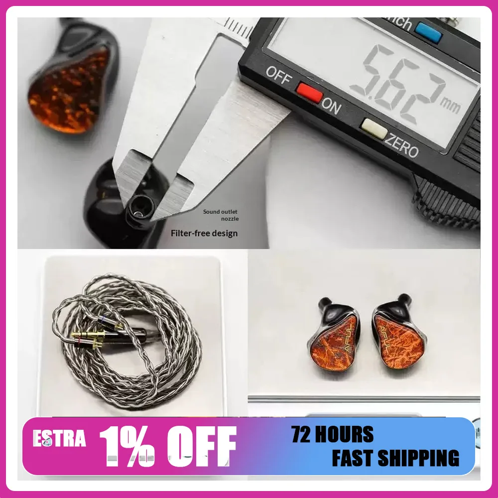 AFUL Performer5 Hybrid Driver Wired HiFi IEM In Ear Earphones for Stage Monitoring For Gifts