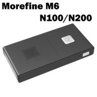 MOREFINE M6 Pocket Windows 11 Pro N100 N200 Mini PC 16GB/32GB DDR5 WIFI6 128GB/256GB/512GB/1TB Nvme SSD Portable Gamer Computer