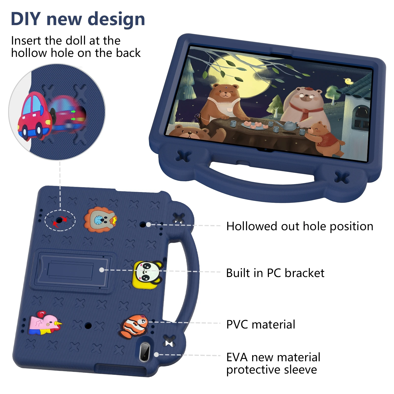 Capa de Tablet Infantil Fofa p - Lenovo Tablet M10 Accessories avaliação e preço