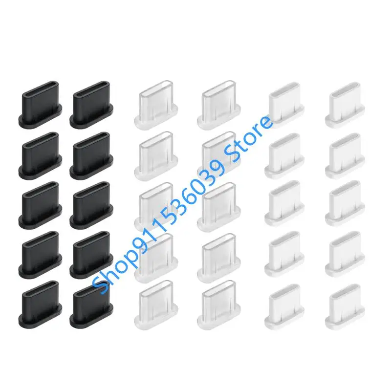 

30pcs USB C Charging Port Plug For Samsung phone laptop Type-C Port Protector Silicone Dustplugs Cover