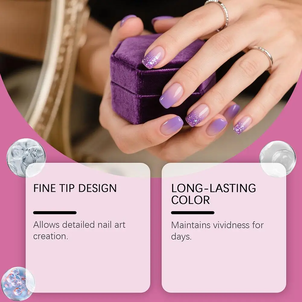 ปากกาเพ้นท์เล็บกันน้ำ 12 ชิ้น ชุดปากกาสำหรับเพ้นท์ลายเส้นและลายดอกไม้ ปากกากราฟฟิตี้อเนกประสงค์ ชุดปากกาเพ้นท์เล็บ