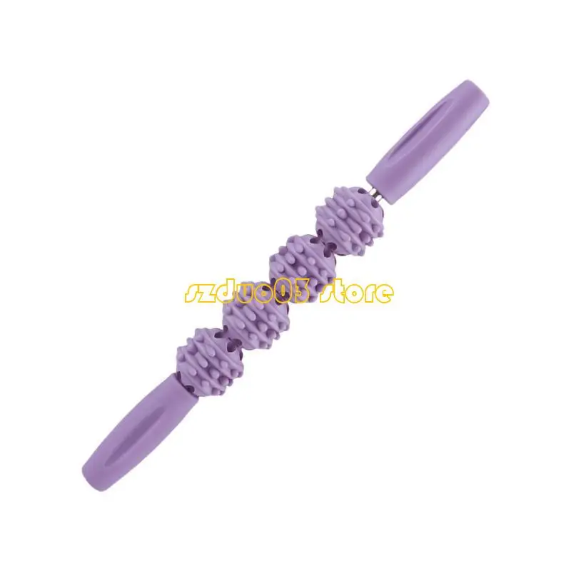 

RXJC Ergonomic Muscle Roller Spiky Ball Massager Portable Handheld Massage Sticks Suitable for Home or Travel Use