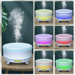 Diffuseur d'huiles essentielles d'aromathérapie de bureau, grande capacité de 500ml, humidificateur ultrasonique avec 7 couleurs de lumières LED