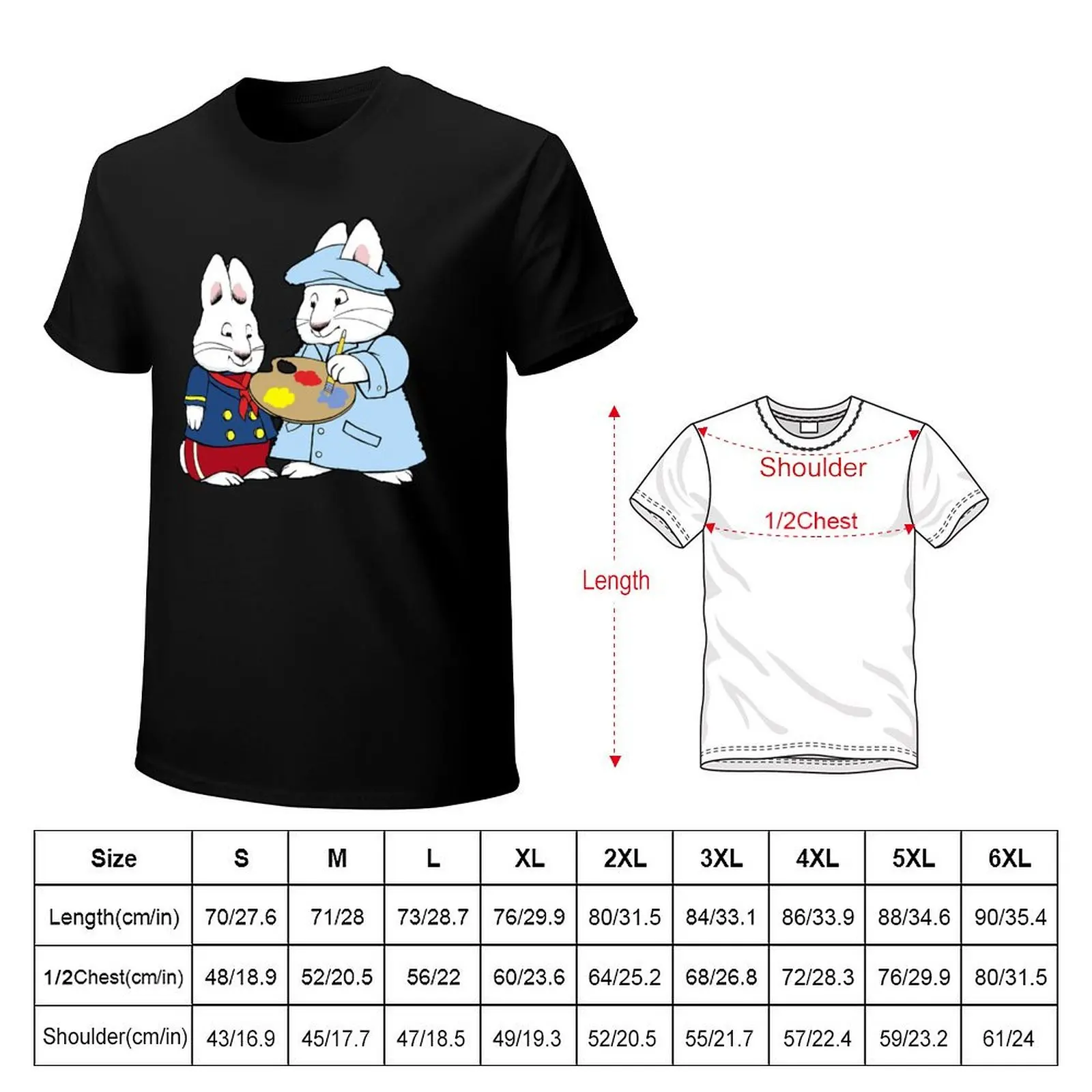 Max and ruby bunny artists T-Shirt Plus Size Solid Color T-Shirt