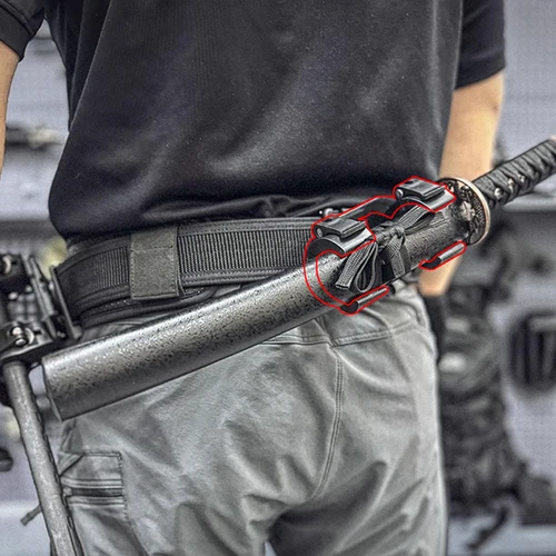 Cubierta de palo desmontable rápido multiusos, palo ajustable, espada samurái, cubierta de hacha, herramienta de supervivencia de emergencia al aire libre