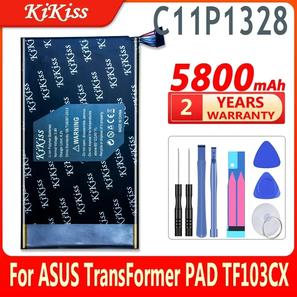 KiKiss 5800 мАч C11P1328 аккумулятор для ASUS Transformer PAD TF103C TF103CX TF103CG K010 K018 K010-TF103C K018 3G планшетный ПК