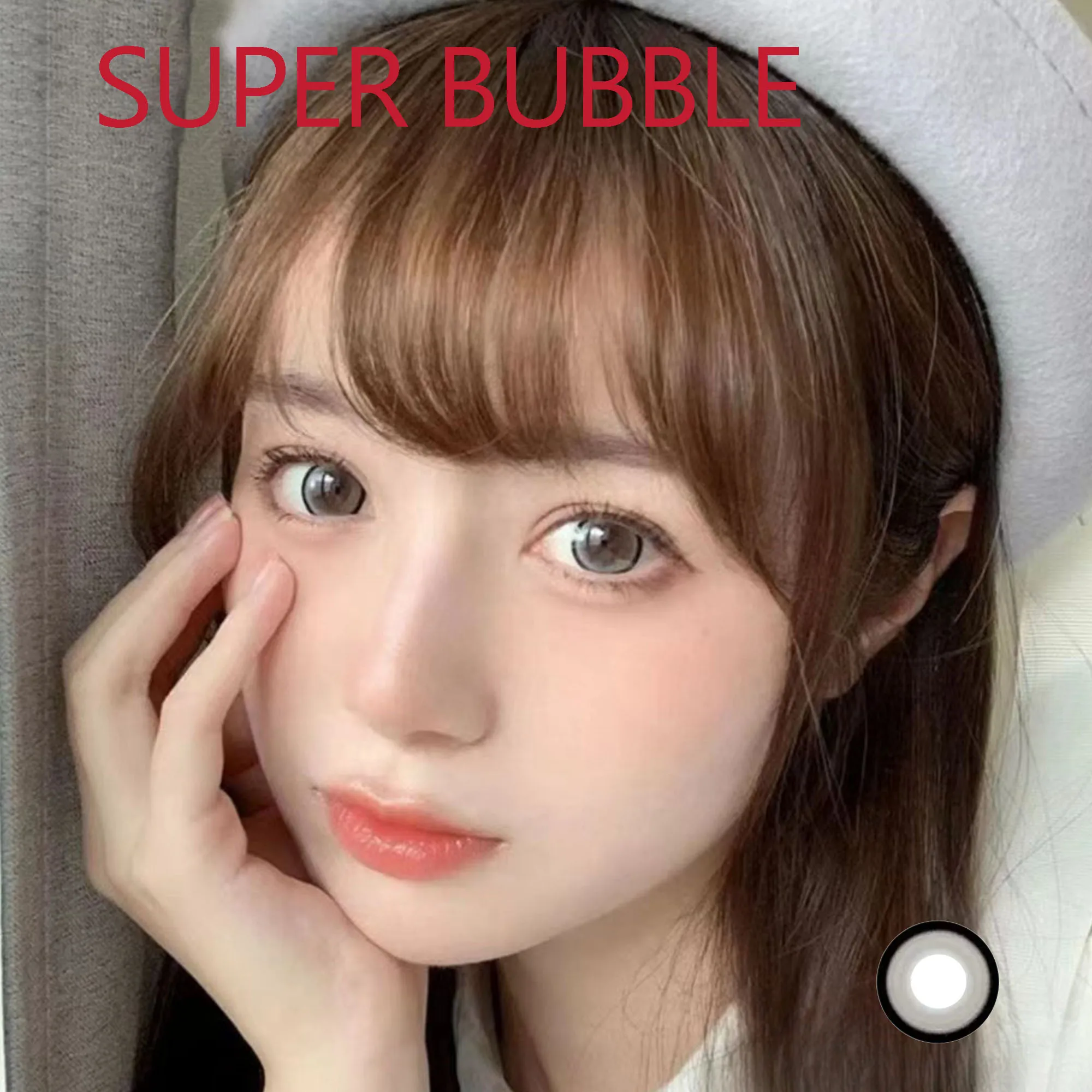 Coslens Eyewear Anime 14.50mm Dolly Soft Contacts Lenses with Power линзы для глаз цветные Super Bubble