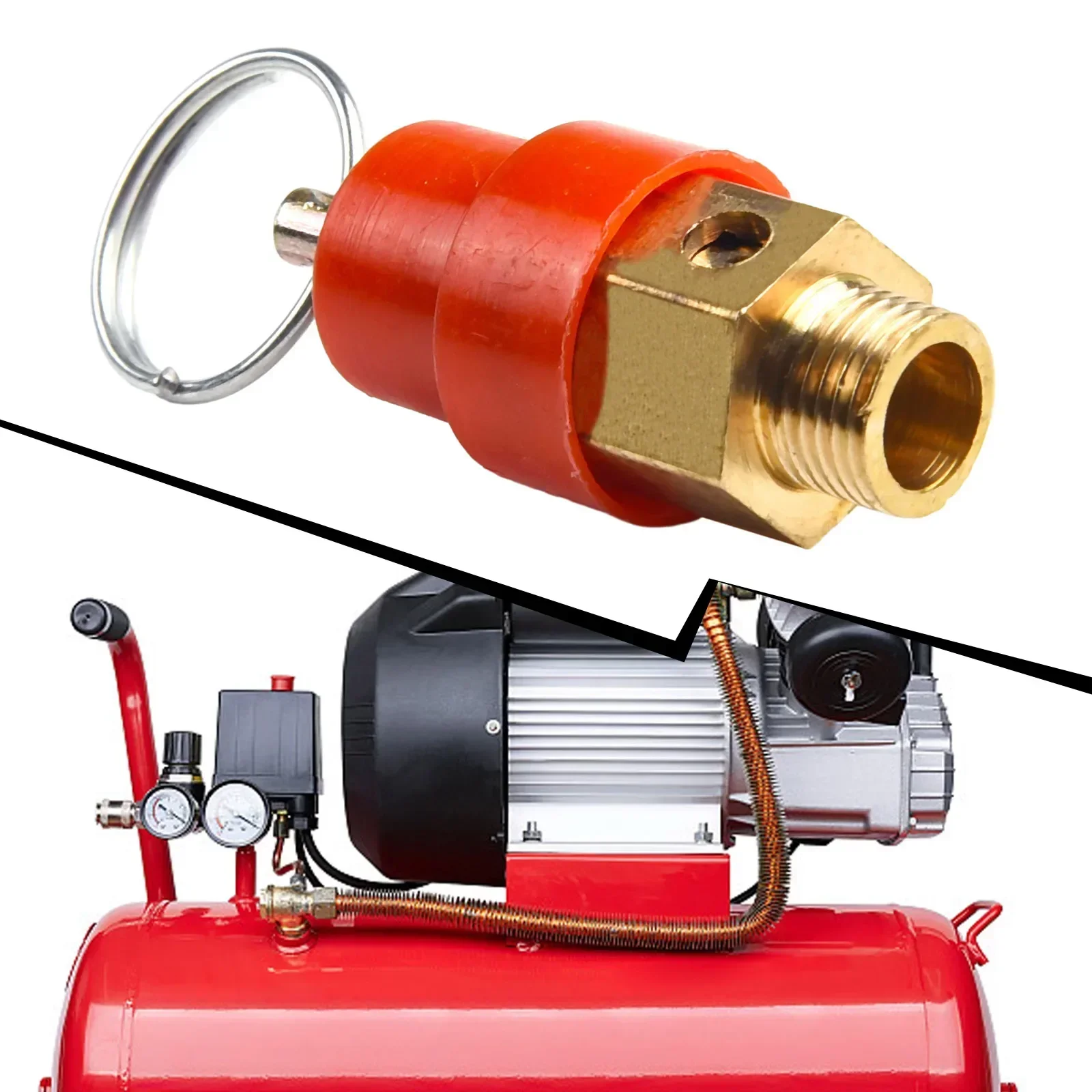 1/4" 1/8" Air Compressor Safety Relief Valve Pressure Release Regulator Air Gas Pressure Regulator For Pressure Piping