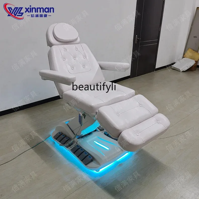 b73 Electric Beauty Bed Beauty Salon Eyelash Bed Four-Motor Reclining Chair Therapy Bed