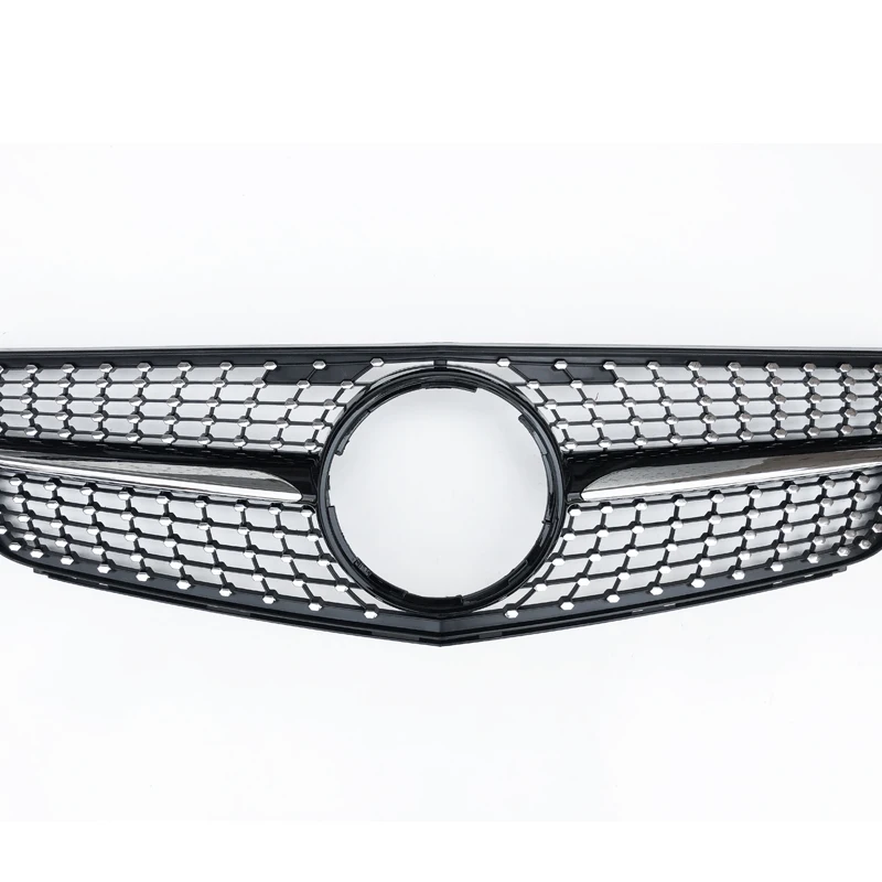 Factory directly Sale Abs Black Car Front bumper diamond grille For Mercedes Benz C-CLASS W204