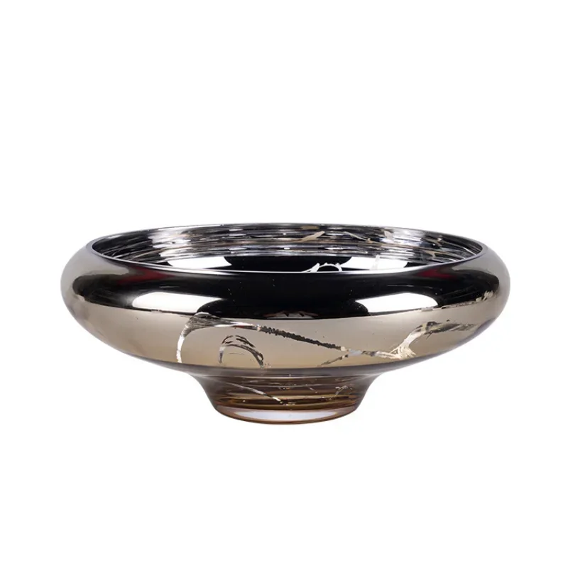 

Modern minimalist art handmade fruit plate home glass decoration creative ornament high-end exquisite handicrafts