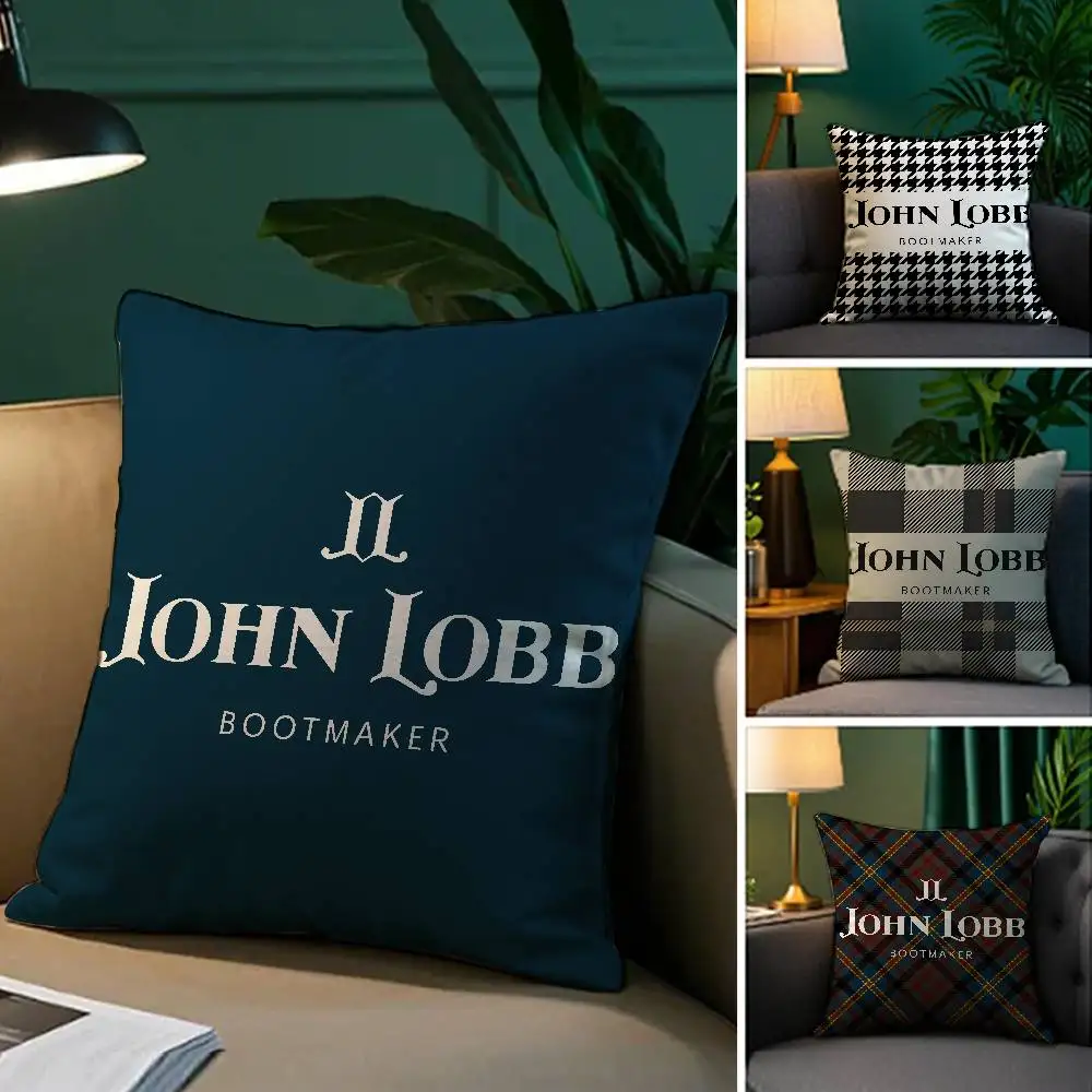 جون L-Lobb B-Bootmaker كيس وسادة مكافحة الغبار المخدة غير مرئية سستة حريري قصير أفخم غطاء وسادة أريكة