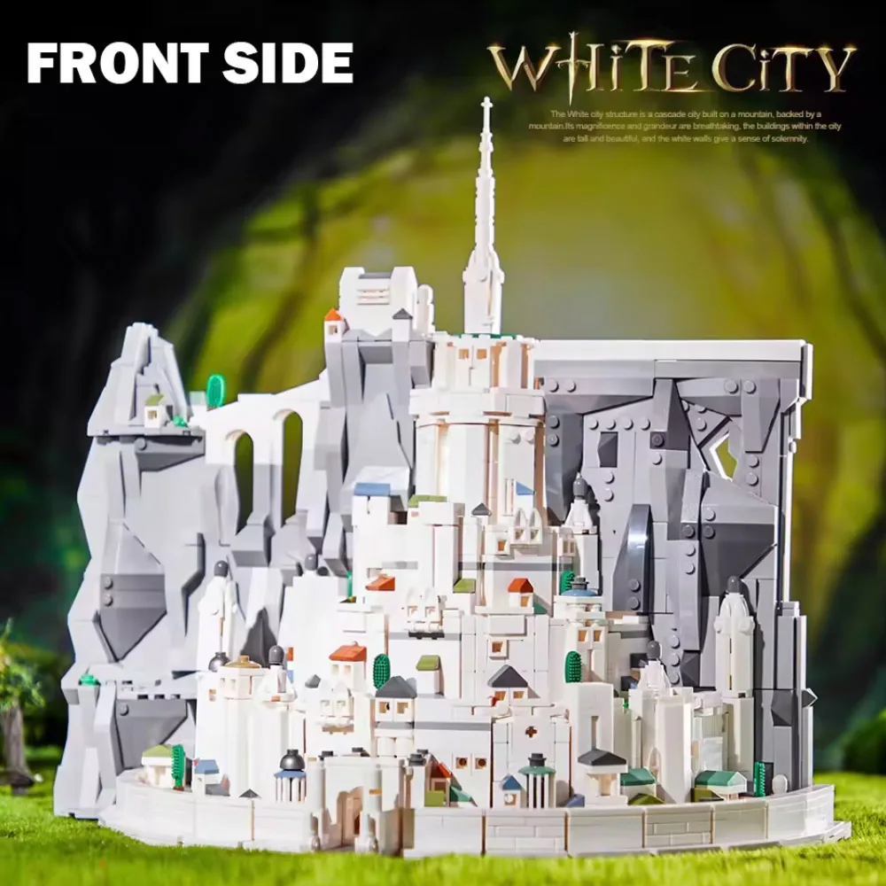 متوفر R-ing MOC Idea Minas Tirith البناء اللبنات الطوب نموذج تجميع لتقوم بها بنفسك لعب للبنين هدية الكريسماس مجموعة