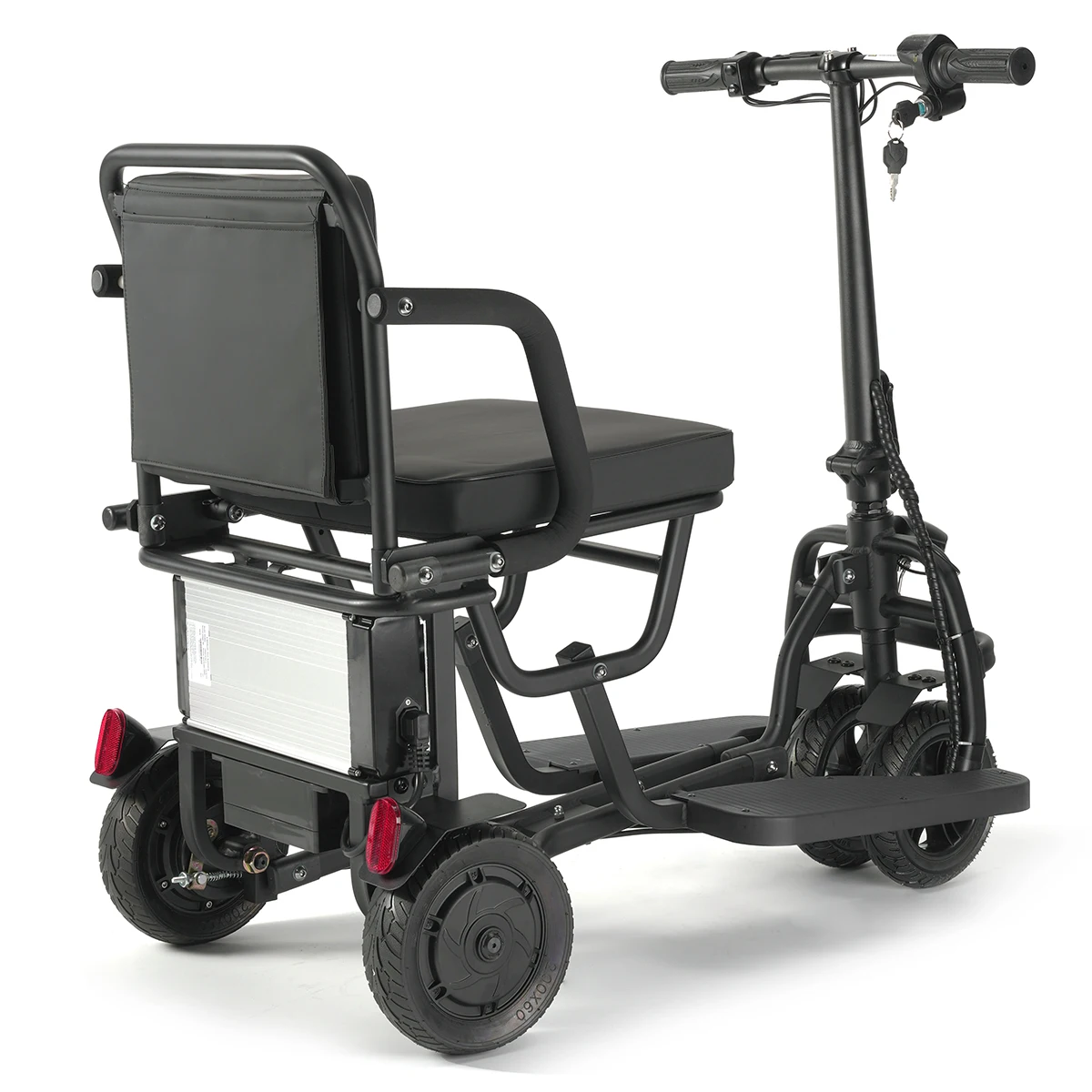 Ultra Lightweight 300W High Power Foldable Electric Scooter Elderly Off Road Travel 3-wheeled Mobility Scooter
