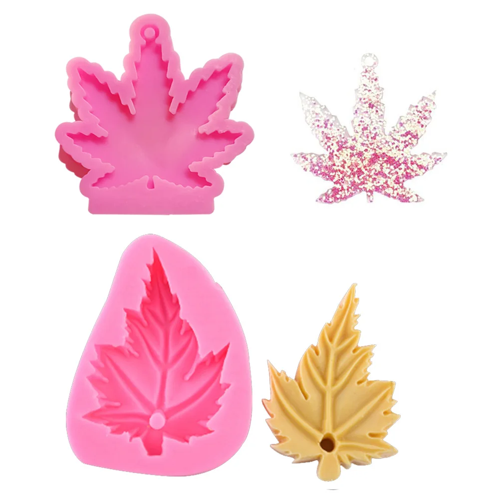 3D Multi Leaves Maple Silicone Mould Pastry DIY Fondant Chocolate Molds Cake Epoxy Decorative Tools Plaster Resin Kitchen Baking