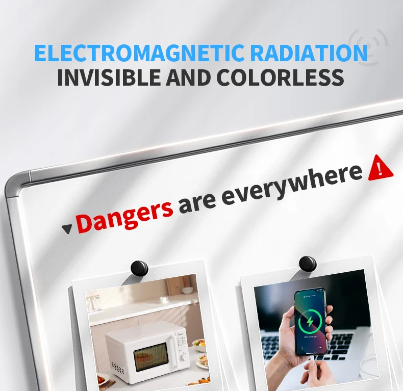 FNIRSI ERD-10 EMF 4-in-1 tektor Elektromagnetisches Feldstärkemessgerät, RF-Leistungsanalysator Temperaturmonitor mit Tasche  1420