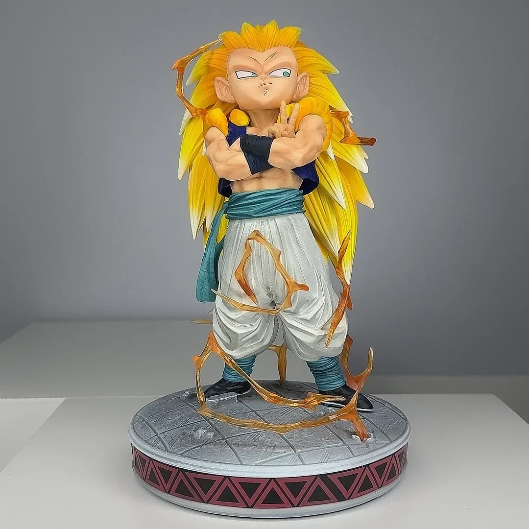 25 cm/9.8 pollici Dragon Ball Z Personaggio Anime Gotenks SSJ3 Bambola Super Saiyan 3 PVC Action Figure Collezione Decorazione Ornamenti