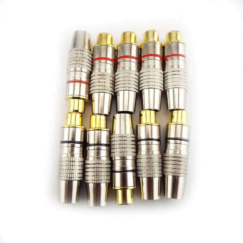 Adaptador Coaxial RCA Hembra – Audio Vídeo Chapado Oro - imagen 3