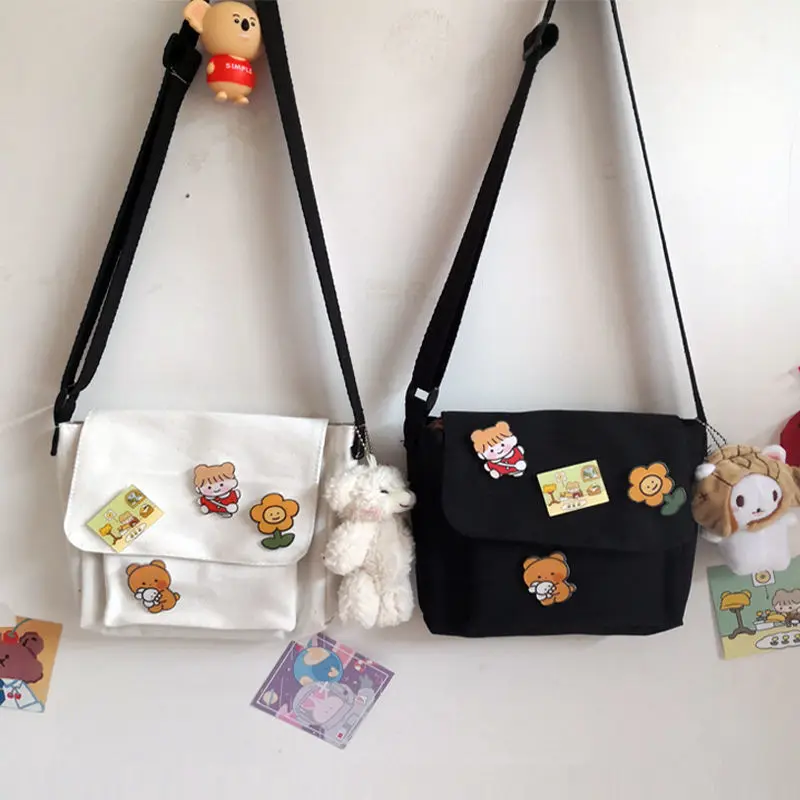 

Cute Small Canvas Bag Female Crossbody Bags for Girls Women Handbags Shoulder Bag Bags Ladies Cellphone Diagonal Cross Bag Purse