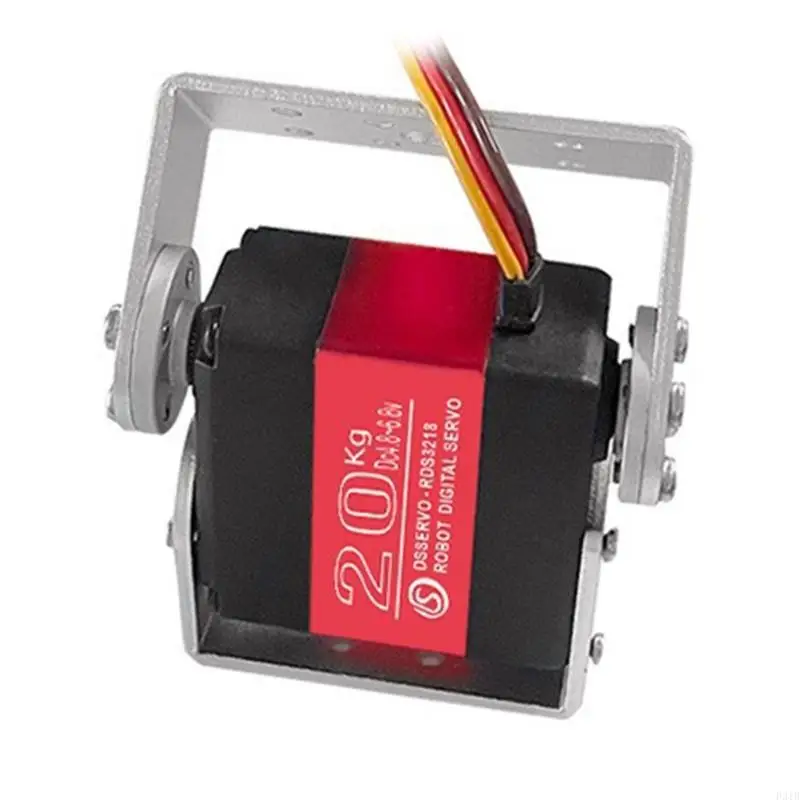 Nhiệm vụ nặng 180 độ đôi bánh răng kim loại servo Động cơ mô -men xoắn 20kg Bộ truyền động công nghiệp cho các ứng dụng robot